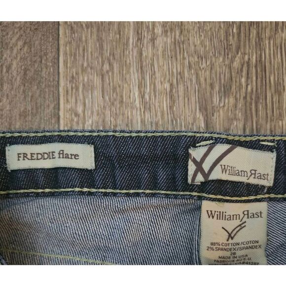 William Rast Freddie Flare Distressed Premium Jeans Size 28 EUC - Picture 8 of 10